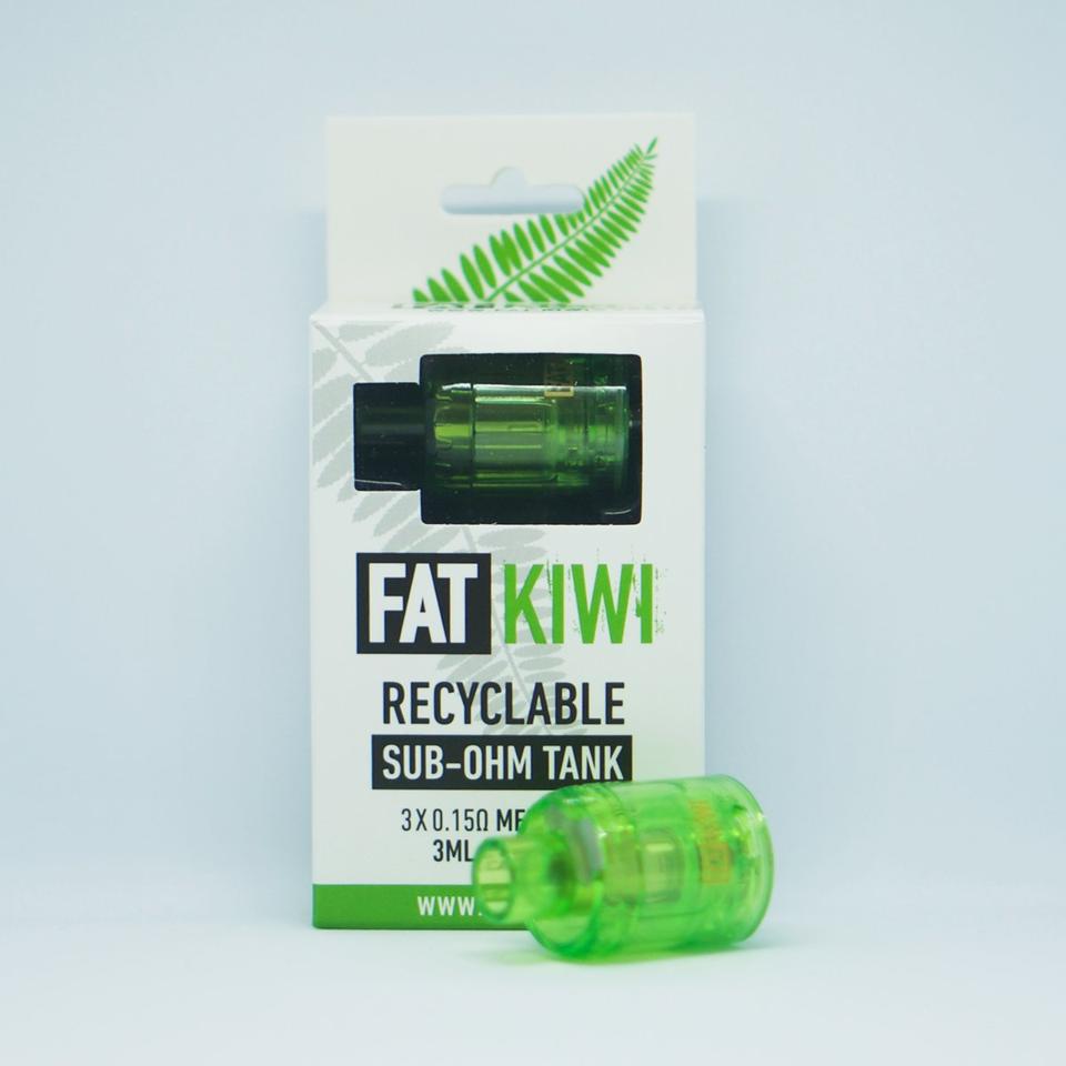 Fat Kiwi - Recyclable Sub-Ohm Tank (3 Pack) - Vape N Save Accessories, Disposable Tank, Fat Kiwi, New, Tank