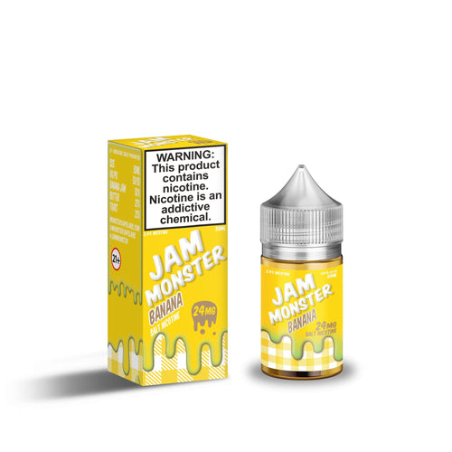 Jam Monster Salt - Banana - Vape N Save Bakery, Banana, Butter, Fruit, Import E-Liquids Salts, Jam Monster