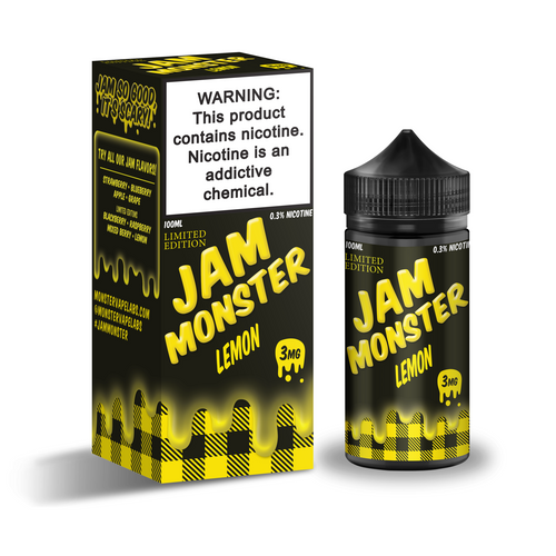 Jam Monster - Lemon - Vape N Save Bakery, Butter, Fruit, Import E-Liquids, Jam Monster, Lemon