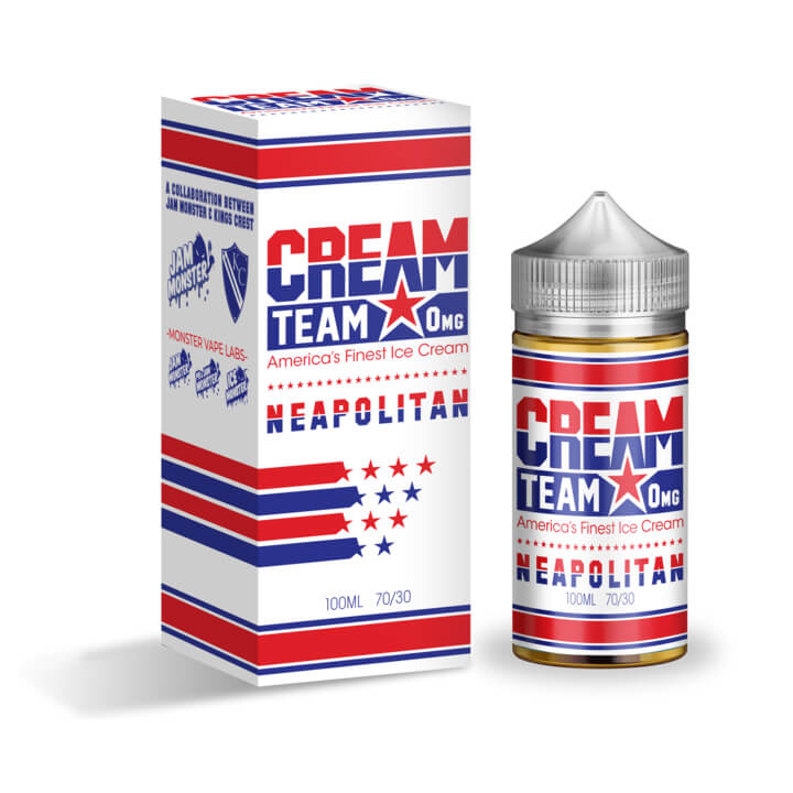 Cream Team - Neopolitan - Vape N Save Berry, Chocolate, Cream Team, Dessert, Fruit, Import E-Liquids, Strawberry, Sweet, Vanilla