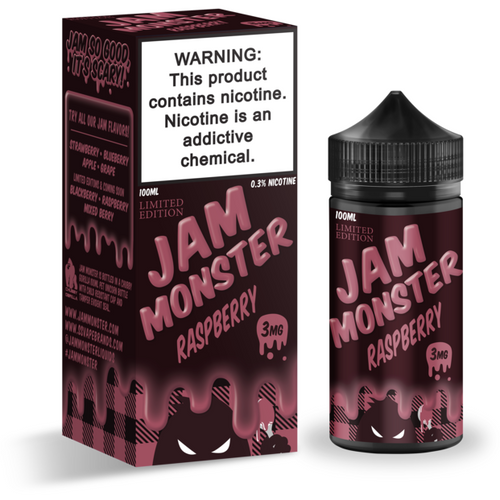 Jam Monster - Raspberry (Limited Edition) - Vape N Save Bakery, Berry, Butter, Fruit, Import E-Liquids, Jam Monster, Raspberry