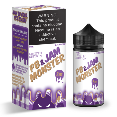 PB & Jam Monster - Grape (Limited Edition) - Vape N Save Fruit, Grape, Import E-Liquids, Jam Monster, Nutty, PB & Jam Monster, Peanut Butter